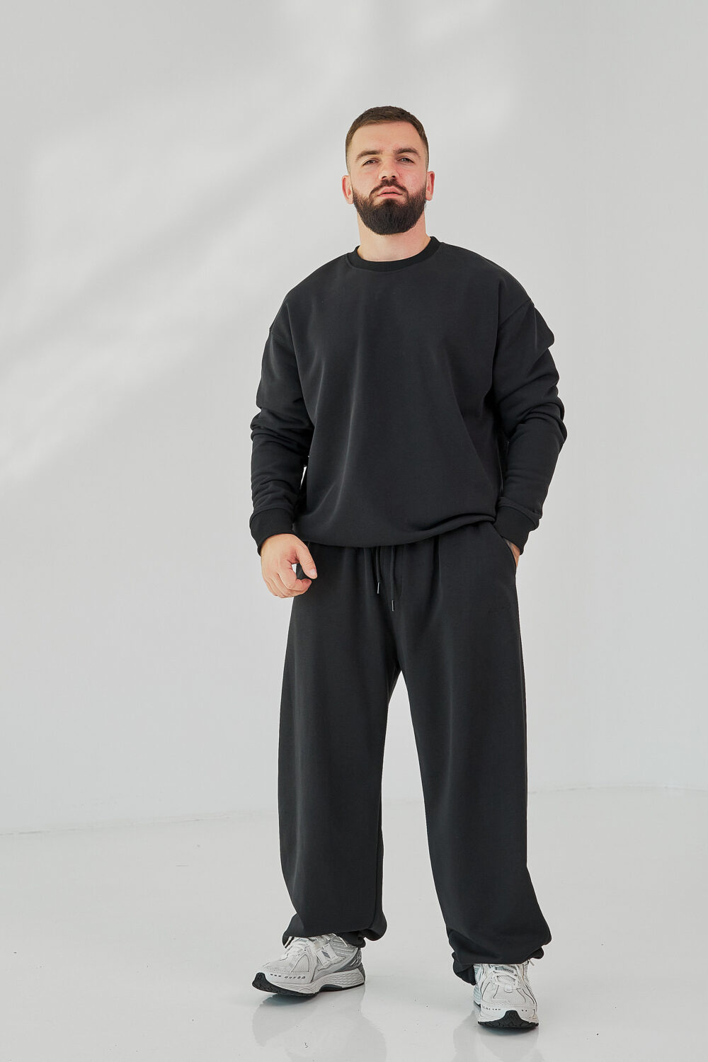 Чоловічий світшот прямого крою з щільного трикотажу