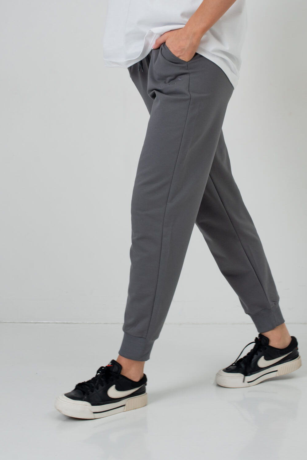 Жіночі штани спортивні базові з високою посадкою