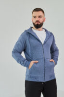 Чоловіче зіп худі на блискавці з м’якого трикотажу