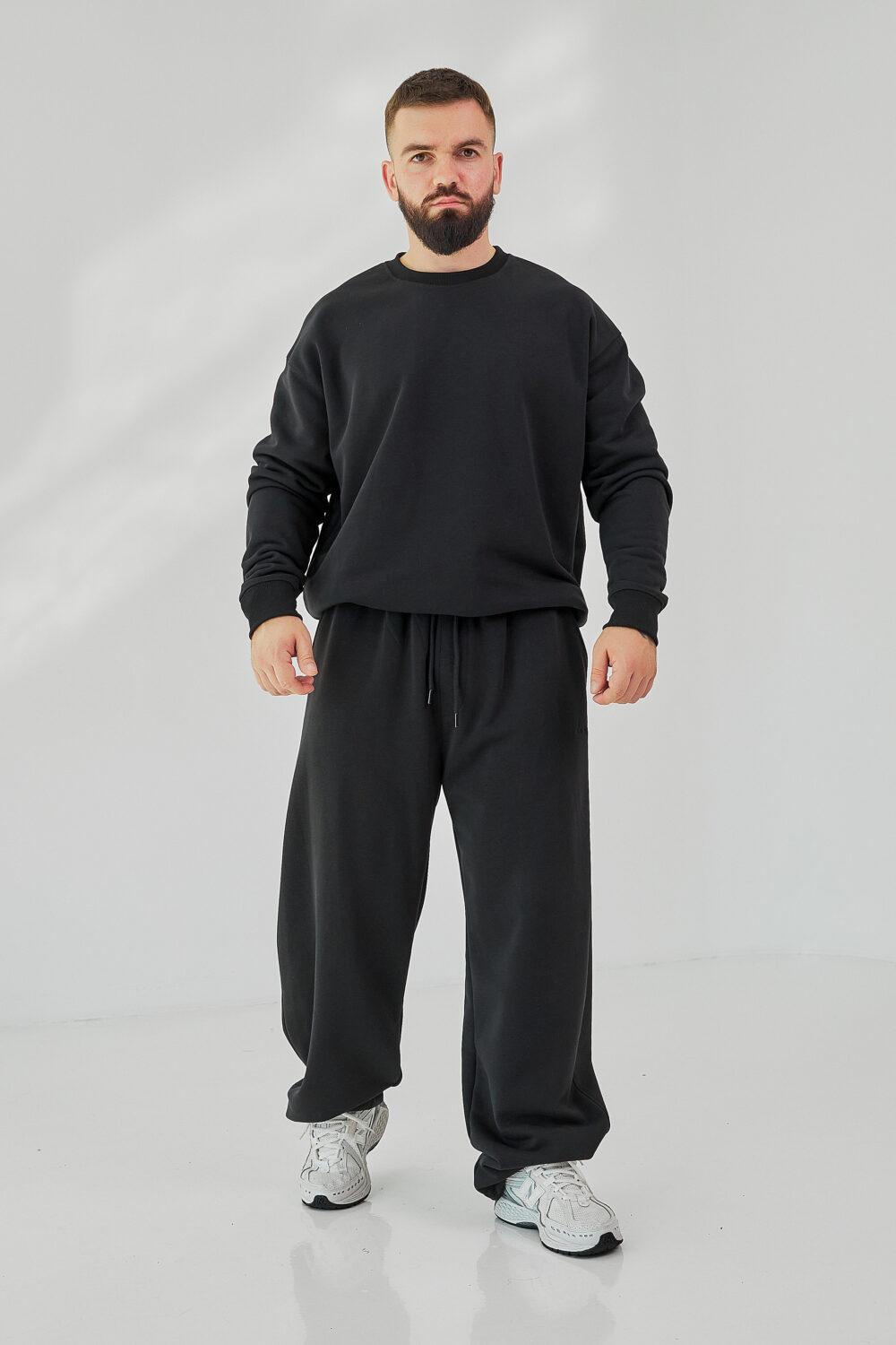 Чоловічий світшот прямого крою з щільного трикотажу