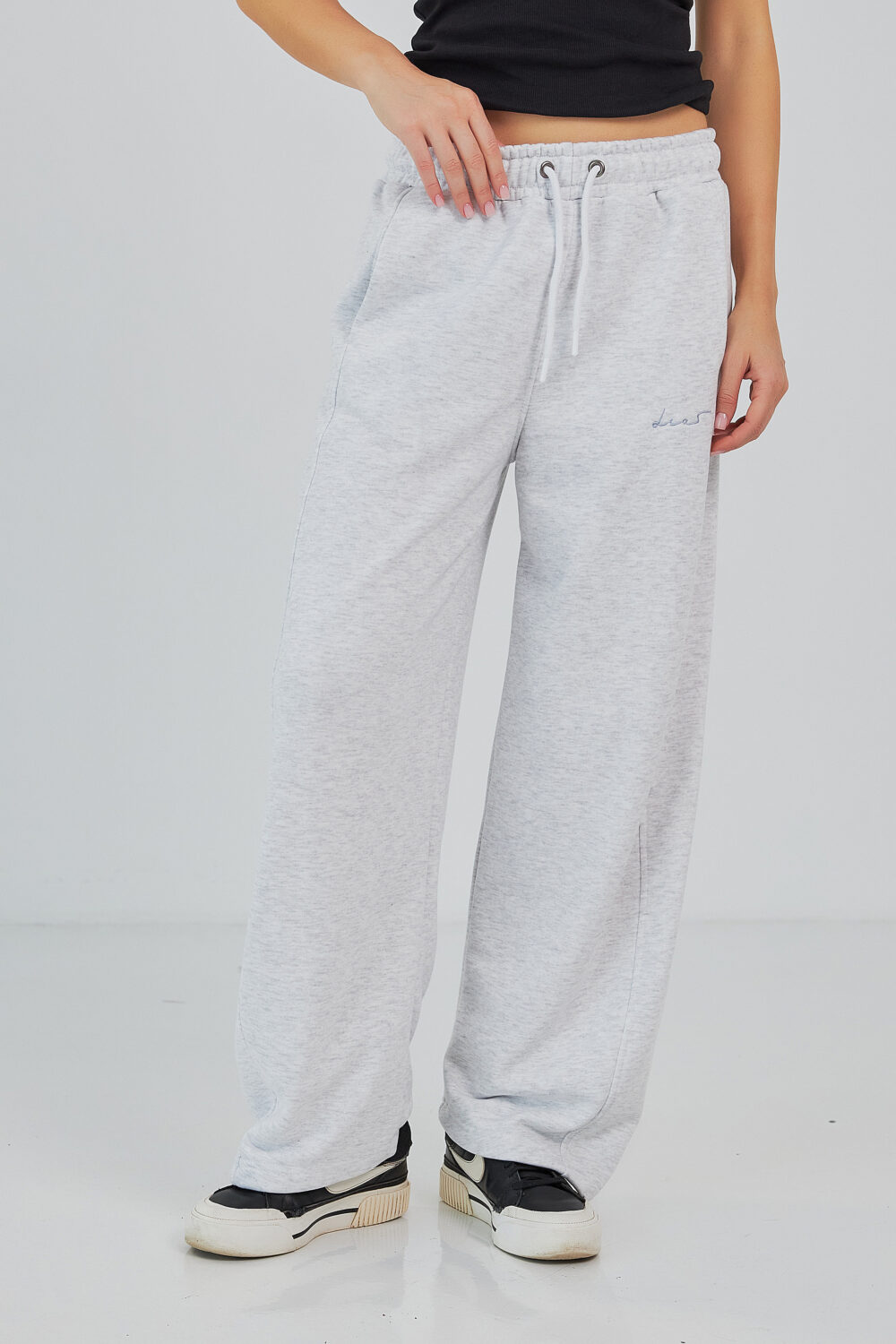 Штани жіночі baggy oversize з високою посадкою та кишенями