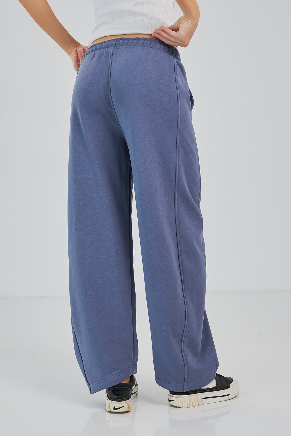 Штани жіночі baggy oversize з високою посадкою та кишенями