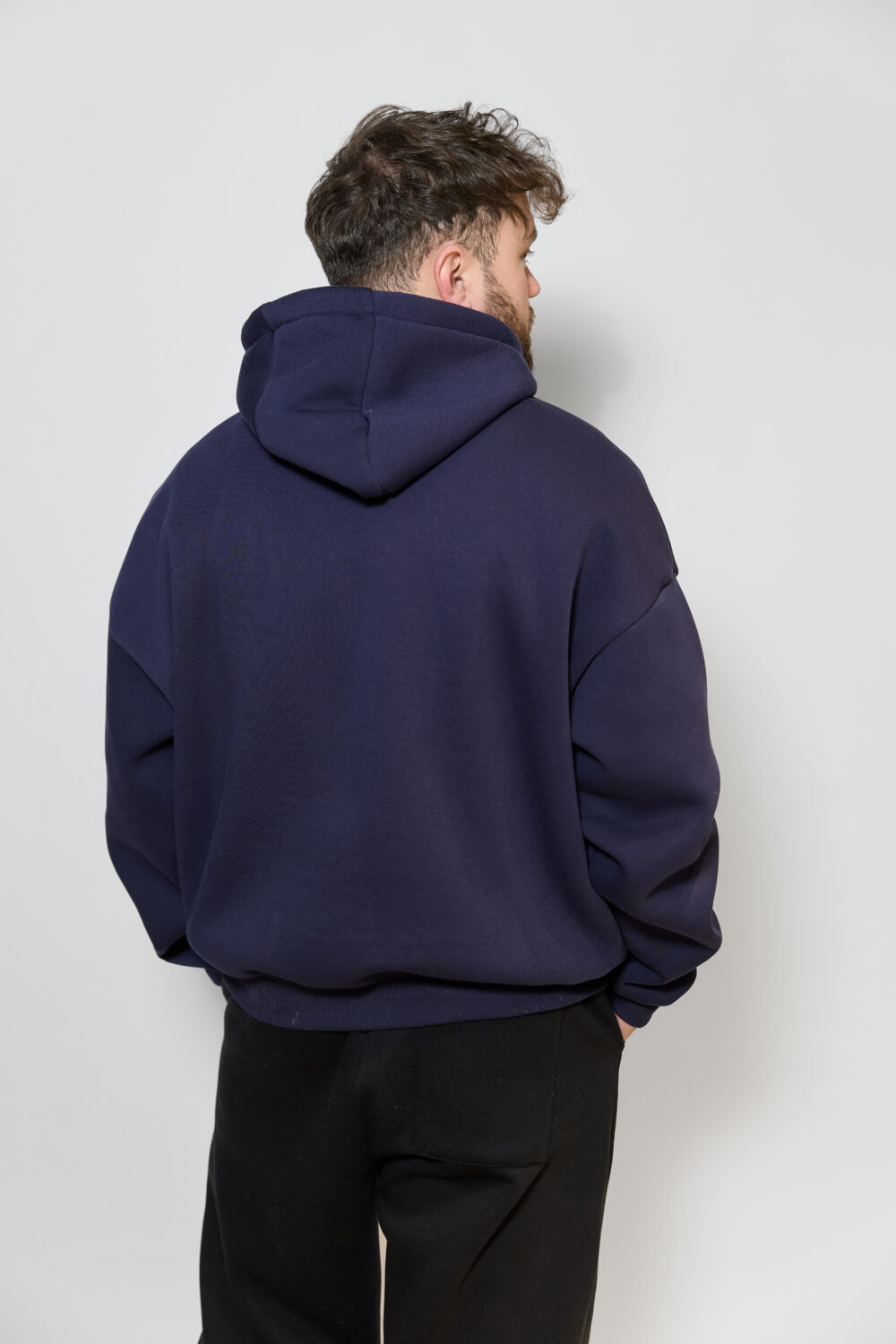 Чоловіче худі з капюшоном — тепле, щільне, oversize стиль