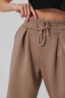 Жіночі штани палаццо на резинці з начосом теплі та вільні