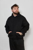 Чоловіче худі з капюшоном — тепле, щільне, oversize стиль