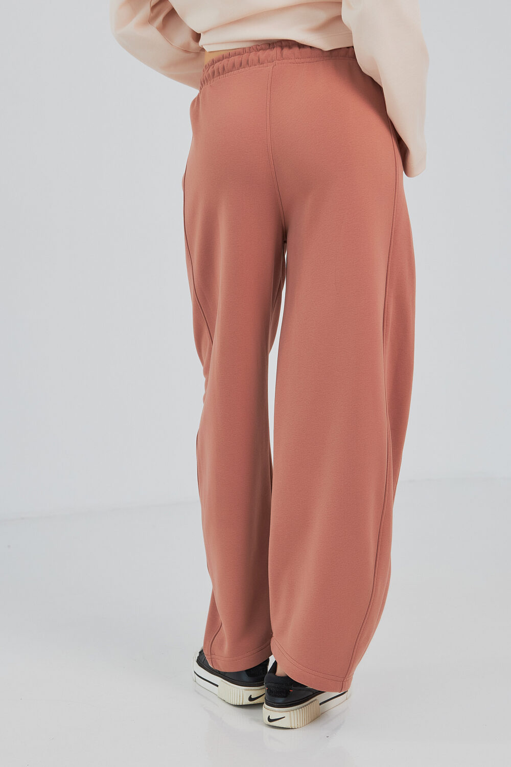 Штани жіночі baggy oversize з високою посадкою та кишенями