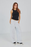 Штани жіночі baggy oversize з високою посадкою та кишенями