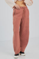 Штани жіночі baggy oversize з високою посадкою та кишенями