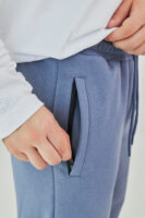 Чоловічі спортивні штани прямого крою з щільної трикотажної тканини