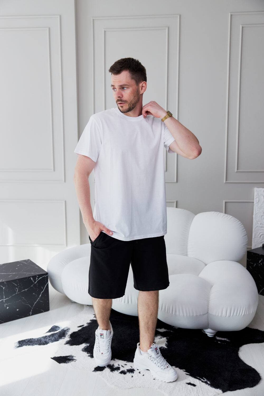 Чоловічі трикотажні шорти базової моделі