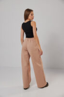 Жіночі штани палаццо на резинці з начосом теплі та вільні