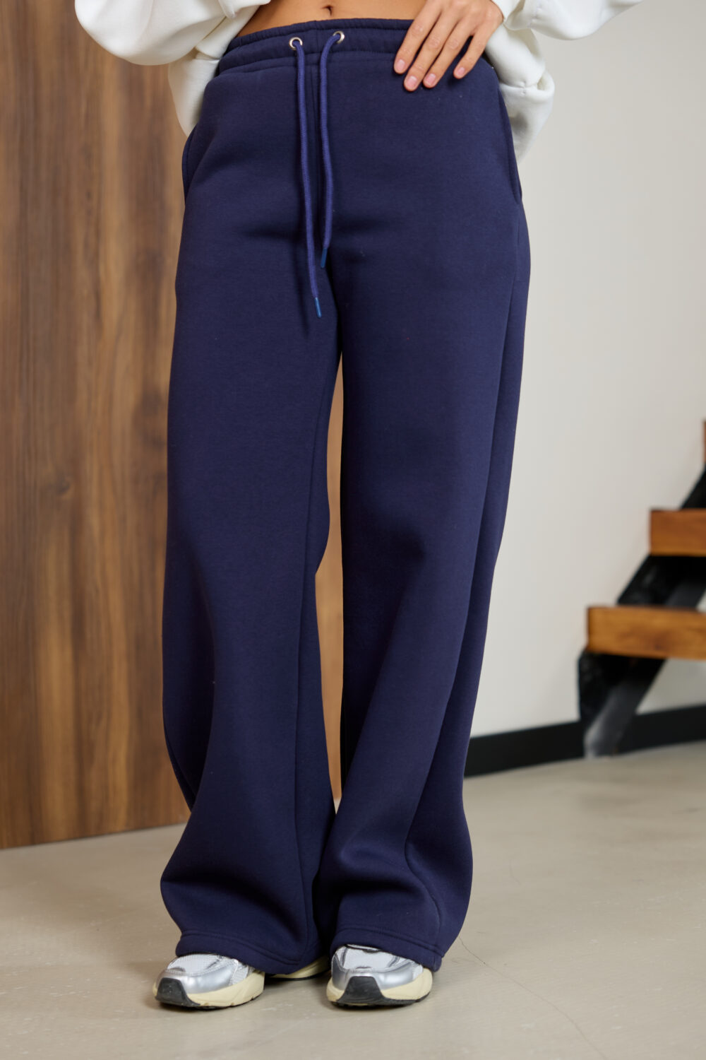 Жіночі штани палаццо теплі повсякденні комфортні стильні