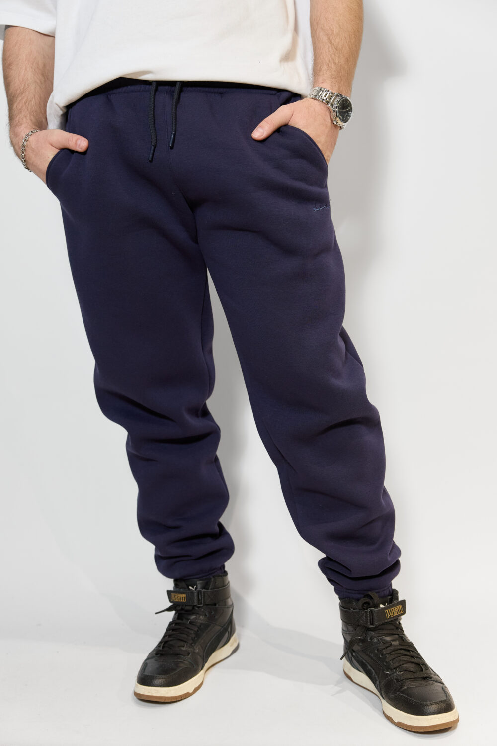 Чоловічі спортивні штани з манжетами та регульованою посадкою