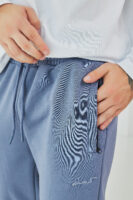 Чоловічі спортивні штани прямого крою з щільної трикотажної тканини