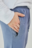 Чоловічі спортивні штани прямого крою з щільної трикотажної тканини