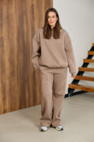 Жіночі штани палаццо теплі повсякденні комфортні стильні