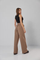 Жіночі штани палаццо на резинці з начосом теплі та вільні