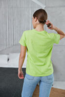 Жіноча футболка класична базова бавовняна повсякденна комфортна