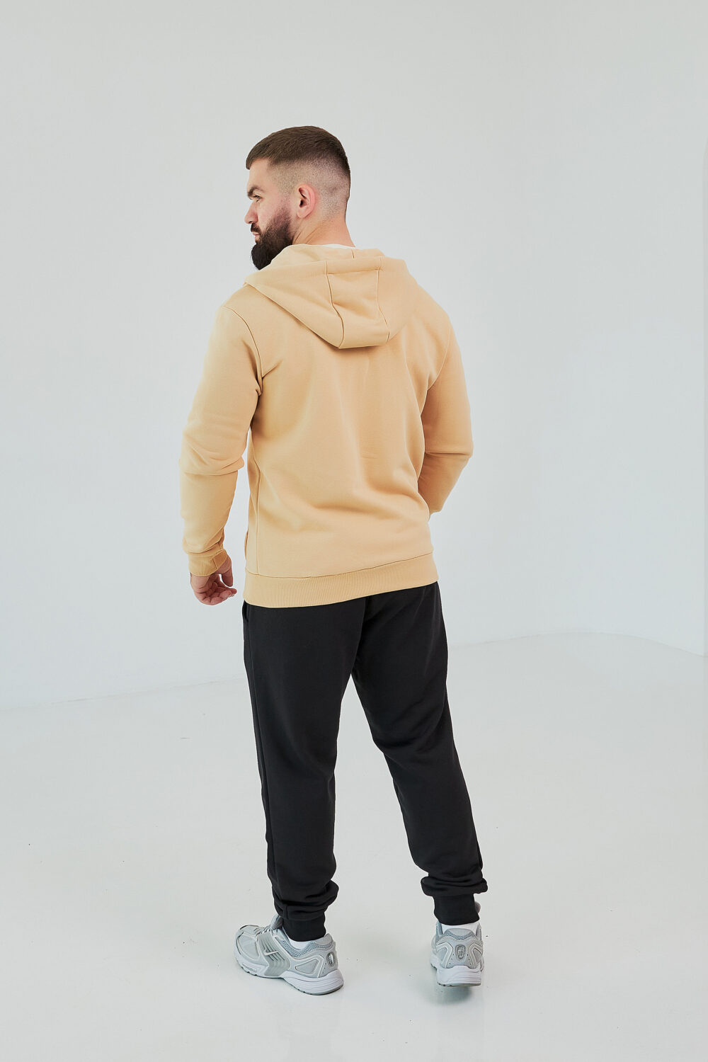 Чоловіче зіп худі на блискавці з м’якого трикотажу