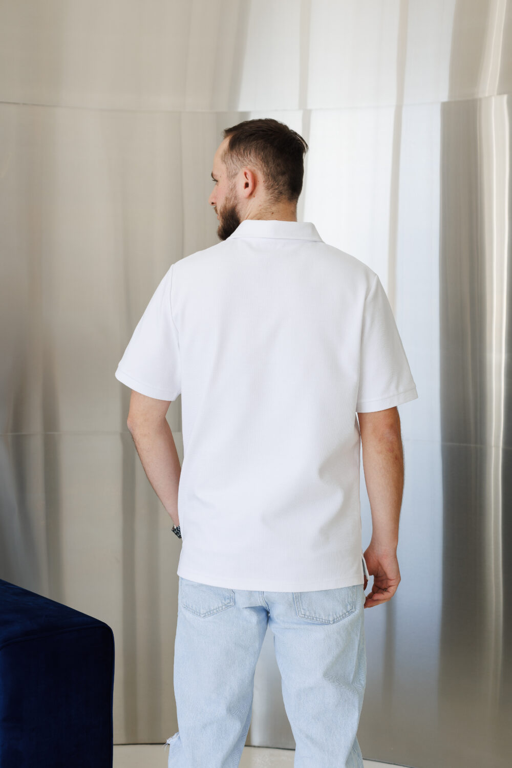 Чоловіче поло базове з бавовни пеньє