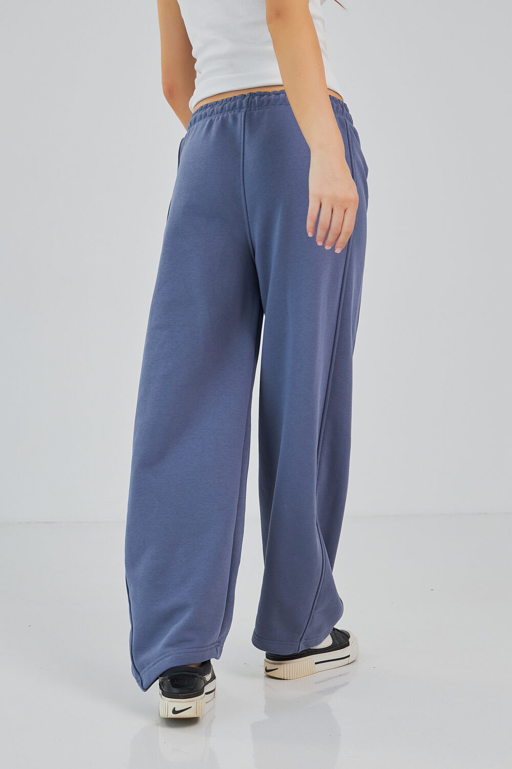 Штани жіночі baggy oversize з високою посадкою та кишенями