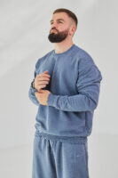 Чоловічий світшот прямого крою з щільного трикотажу