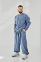 Чоловічий світшот прямого крою з щільного трикотажу