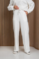 Жіночі штани палаццо вафельні з високою посадкою