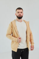 Чоловіче зіп худі на блискавці з м’якого трикотажу