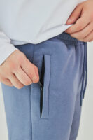 Чоловічі спортивні штани прямого крою з щільної трикотажної тканини