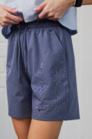 Жіночі шорти вільного крою спортивні повсякденні на резинці