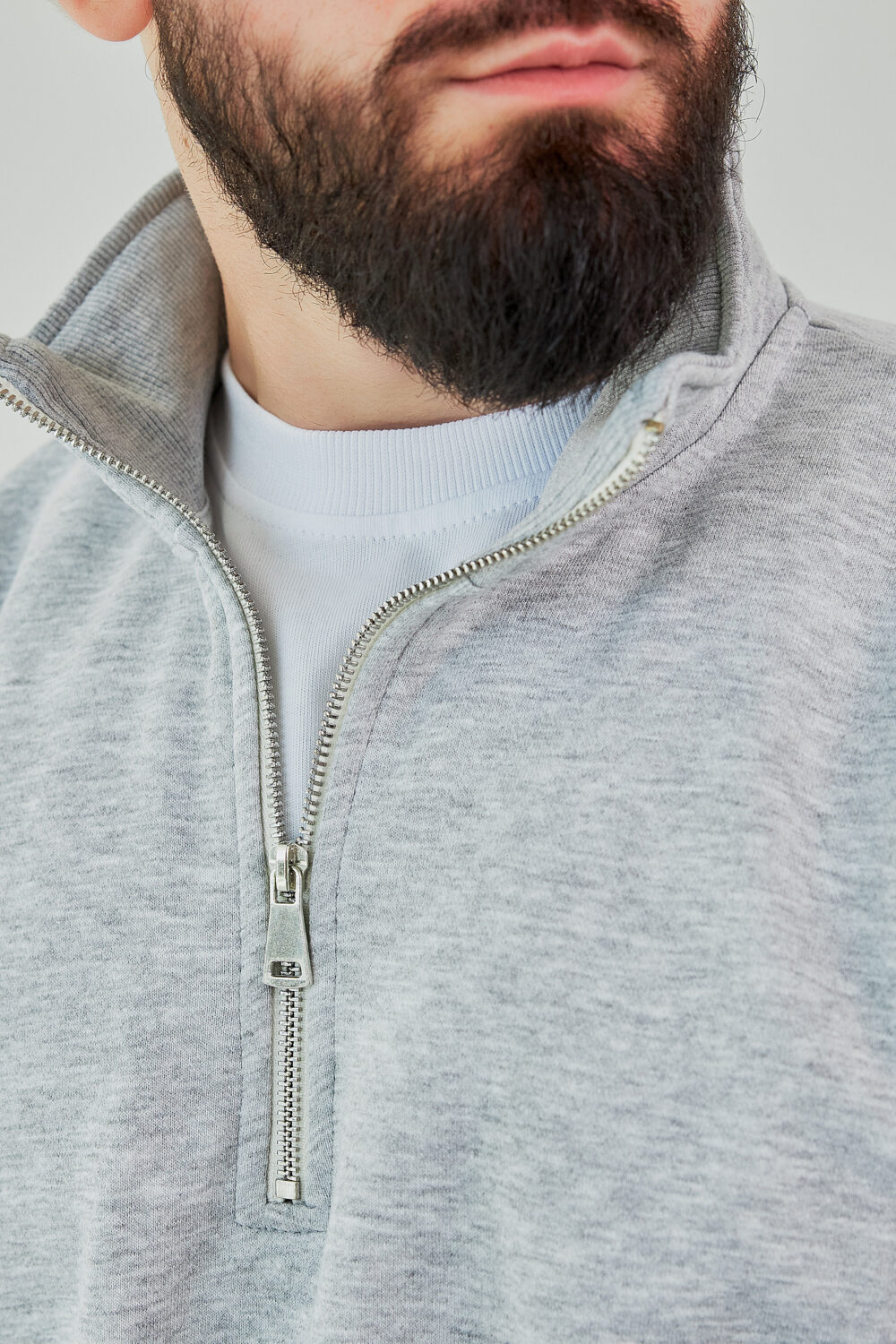 Чоловіча кофта на короткому замку з щільного трикотажу