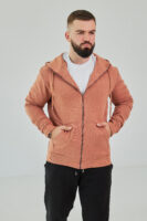 Чоловіче зіп худі на блискавці з м’якого трикотажу