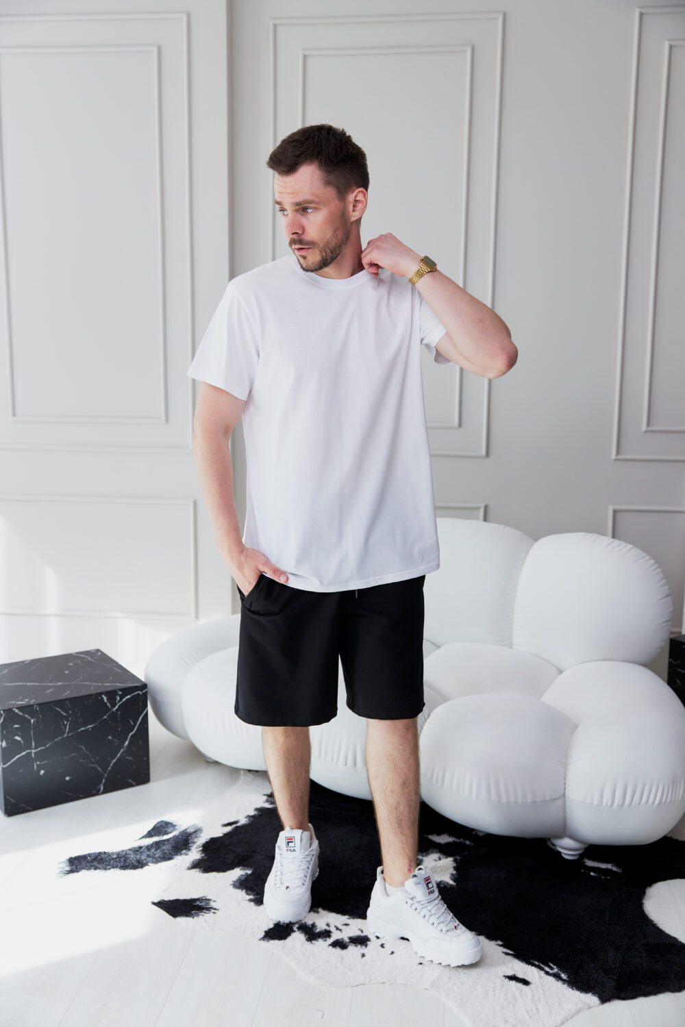 Чоловічі трикотажні шорти базової моделі