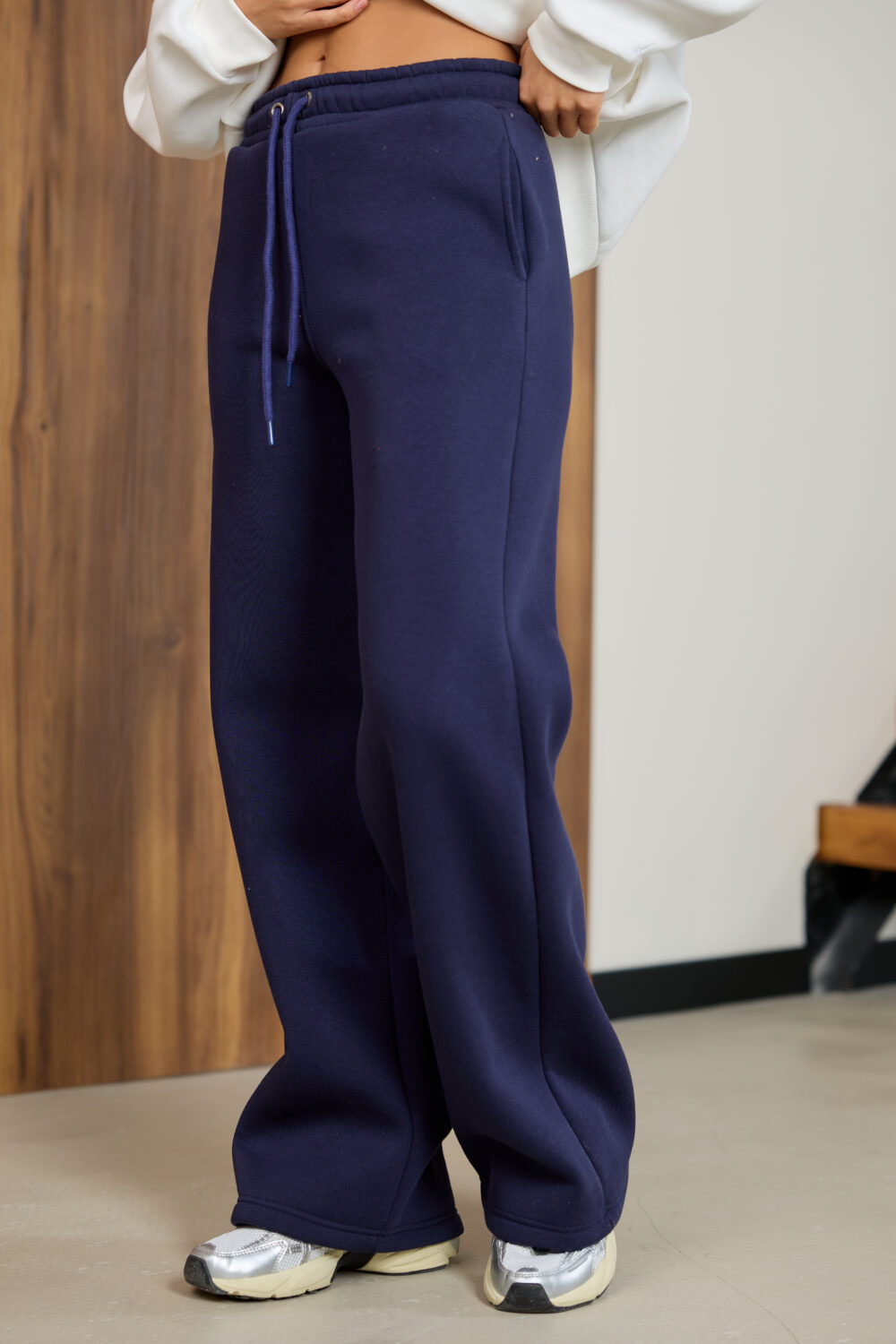 Жіночі штани палаццо теплі повсякденні комфортні стильні