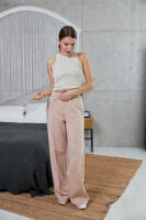 Жіночі штани палаццо з високою посадкою та вільним кроєм