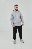 Чоловіче зіп худі на блискавці з м’якого трикотажу