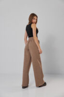 Жіночі штани палаццо на резинці з начосом теплі та вільні