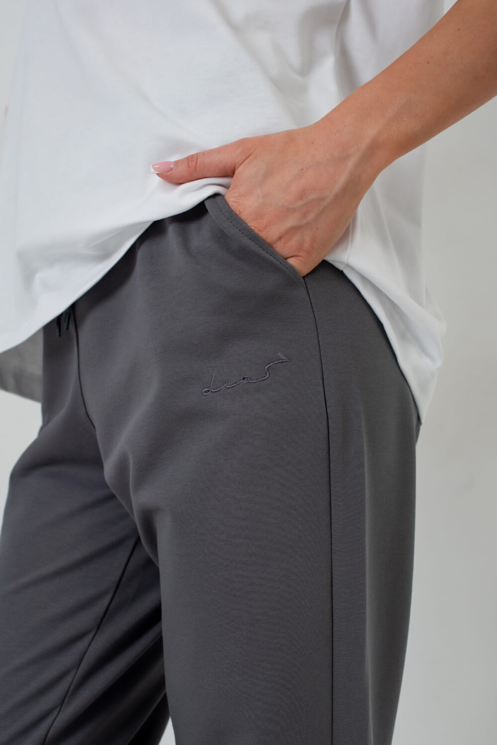 Жіночі штани спортивні базові з високою посадкою