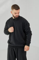 Чоловічий світшот прямого крою з щільного трикотажу