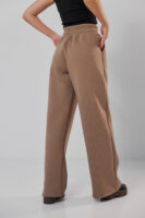 Жіночі штани палаццо на резинці з начосом теплі та вільні