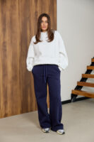 Жіночі штани палаццо теплі повсякденні комфортні стильні