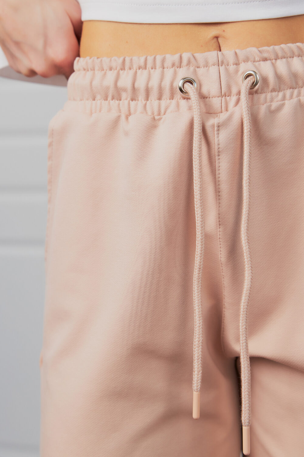 Жіночі шорти вільного крою спортивні повсякденні на резинці