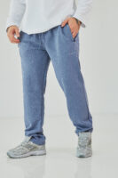 Чоловічі спортивні штани прямого крою з щільної трикотажної тканини