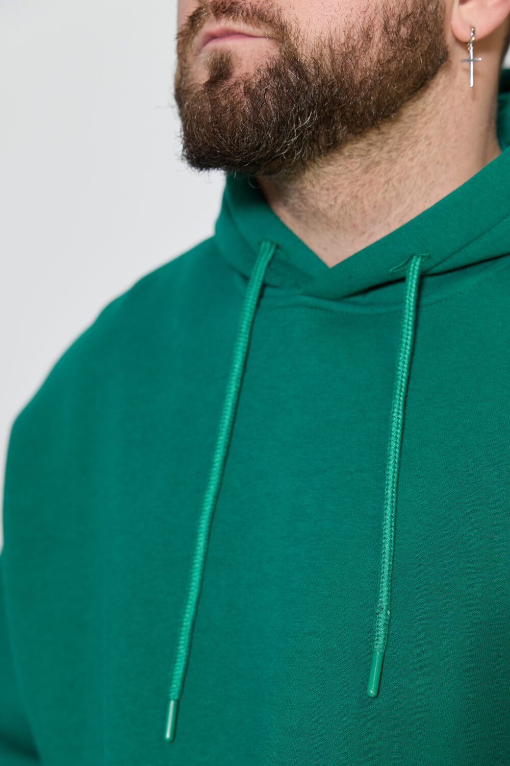 Чоловіче худі з капюшоном — тепле, щільне, oversize стиль