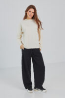 Штани жіночі baggy oversize з високою посадкою та кишенями