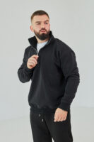 Чоловіча кофта на короткому замку з щільного трикотажу