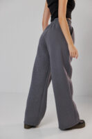 Жіночі штани палаццо на резинці з начосом теплі та вільні