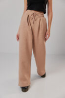 Жіночі штани палаццо на резинці з начосом теплі та вільні