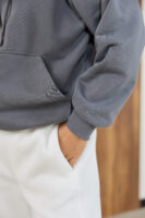 Жіноча кофта на замку з капюшоном оверсайз на блискавці